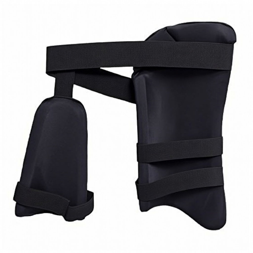 ABS B.PRO Black Edition Cricket Thigh Guard – Inner Thigh Protection Pad | International Player Quality