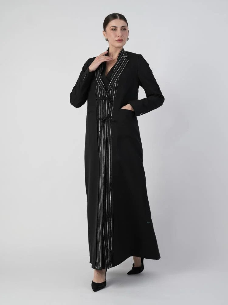 Wave blazer Abaya with Shaila