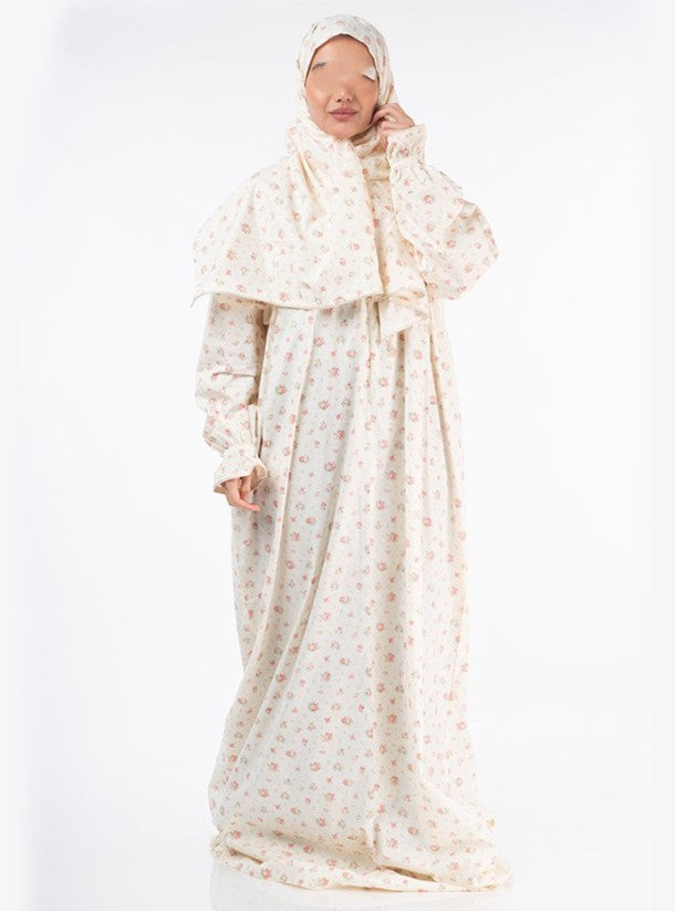 Printed Cotton/linen Soft Prayer Dress