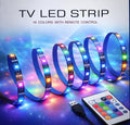 TV LED Strip Lights with Remote Control – 16 Colors USB Backlight for TV
