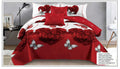 Modern King Size 6-Piece Bedding Set – Printed Quilt Cover, Deep Fitted Sheet & 4 Pillowcases (Design 3)