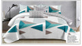 Premium King Size 6PCS Bedding Set – Printed Quilt Cover, Deep Fitted Sheet & 4 Pillowcases (Design 6)