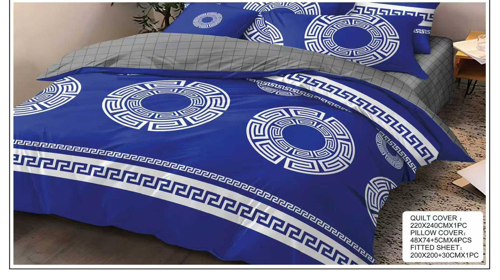 6-Piece King Size Quilt Cover Set. Expertly crafted from premium, breathable, and exceptionally soft fabric, it delivers superior comfort, timeless elegance, and effortless maintenance for year