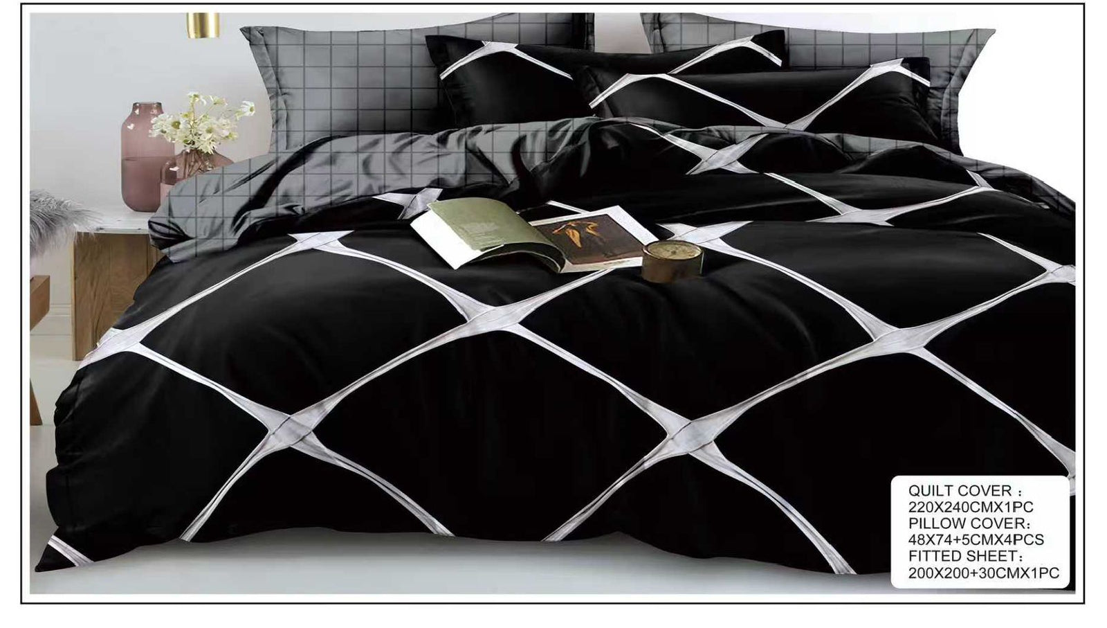 6-Piece King Size Quilt Cover Set. Expertly crafted from premium, breathable, and exceptionally soft fabric, it delivers superior comfort, timeless elegance, and effortless maintenance for year