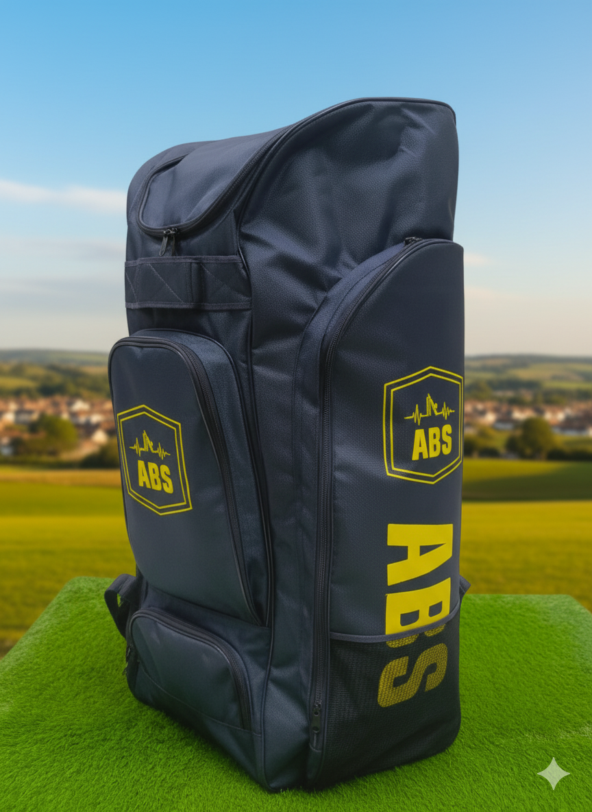 ABS Pro-Series Large Capacity Cricket Kit Bag – Multi-Compartment Wheelie Bag with Dedicated Shoe Zone