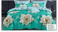 Elegant King Size Bedding Set (6 PCS) – Quilt Cover 220×240cm + Fitted Sheet + 4 Pillowcases – Soft & Premium Quality (Design)