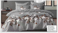 Luxury King Size 6-Piece Bedding Collection – Quilt Cover Set with Fitted Sheet & 4 Pillowcases – Ultimate Comfort & Modern Style (Design 9)