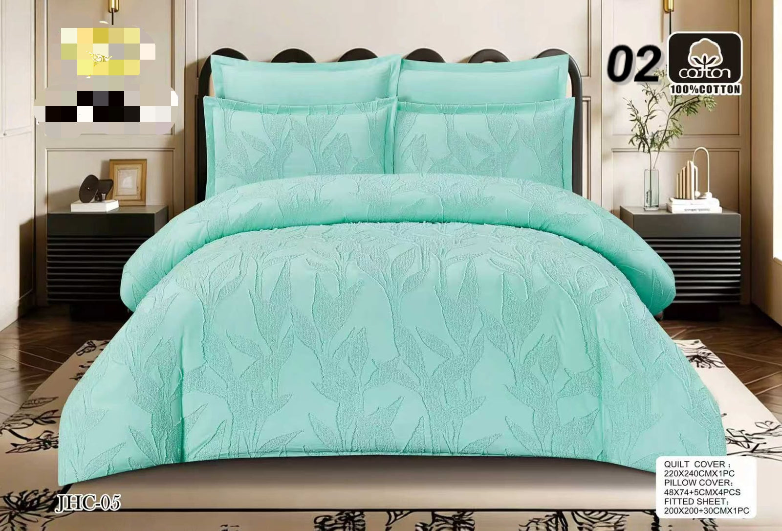 Premium Luxury Bed Sheet Set Ultra Soft & Breathable Bedding Design 9