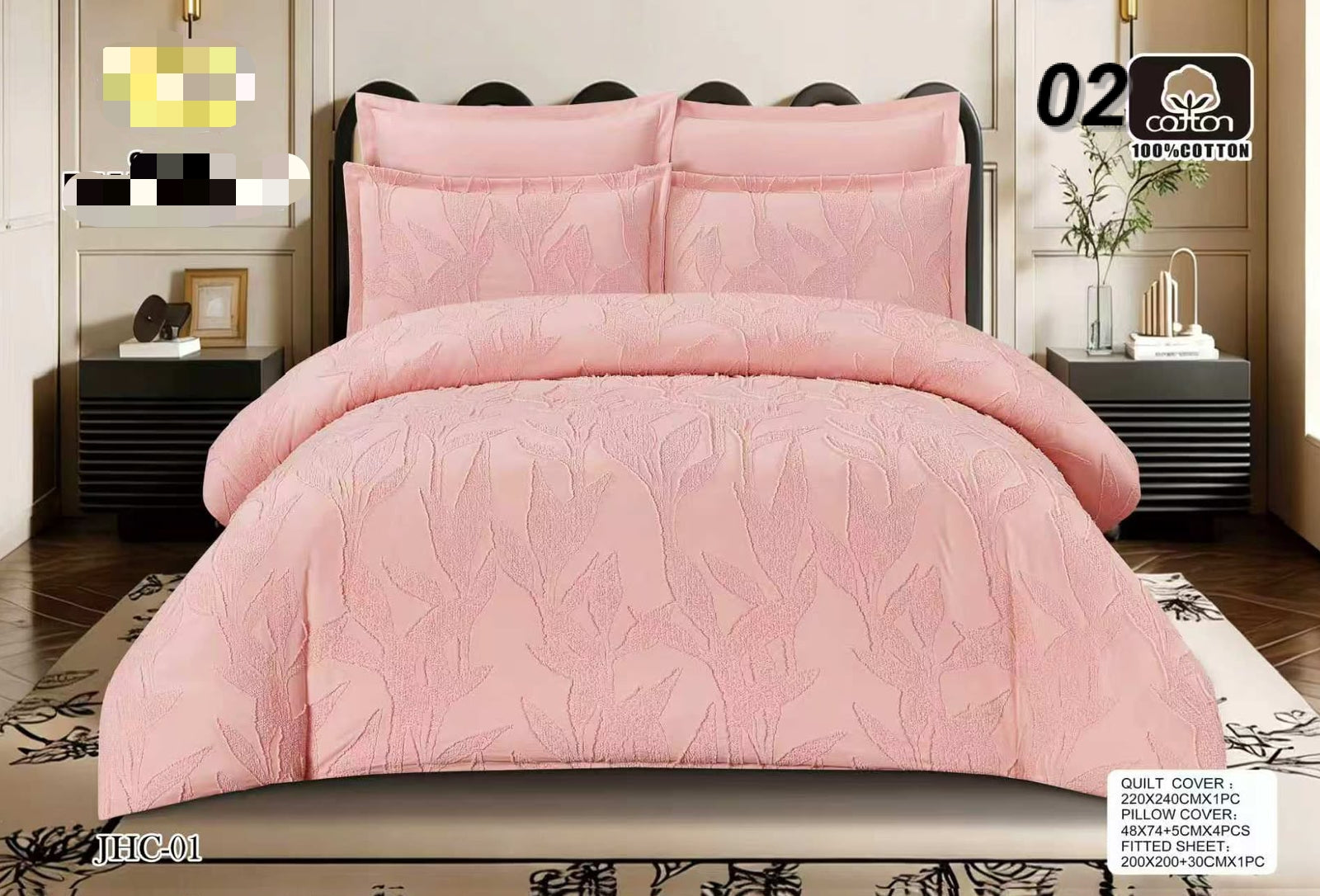 Premium Luxury Bed Sheet Set Ultra Soft & Breathable Bedding Design 10