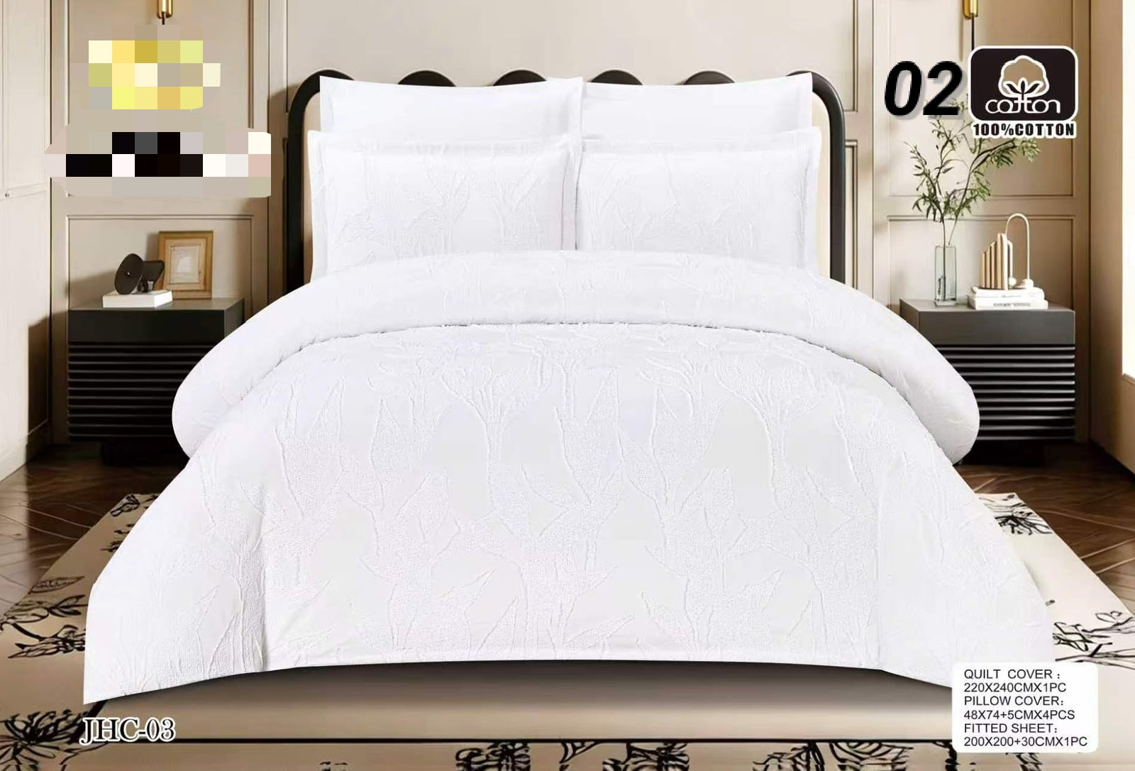 Premium Luxury Bed Sheet Set Ultra Soft & Breathable Bedding Design 15