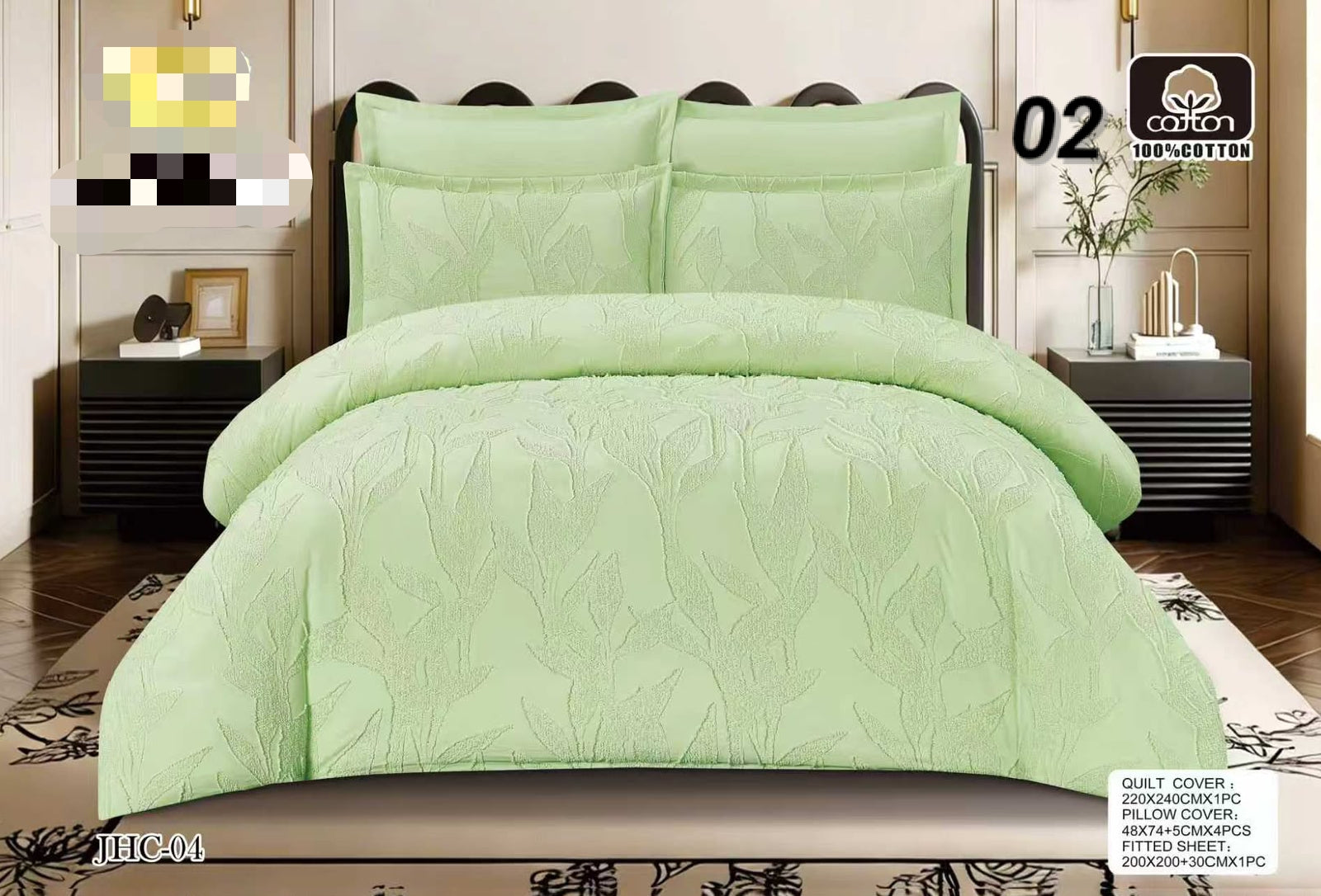 Premium Luxury Bed Sheet Set Ultra Soft & Breathable Bedding Design 16