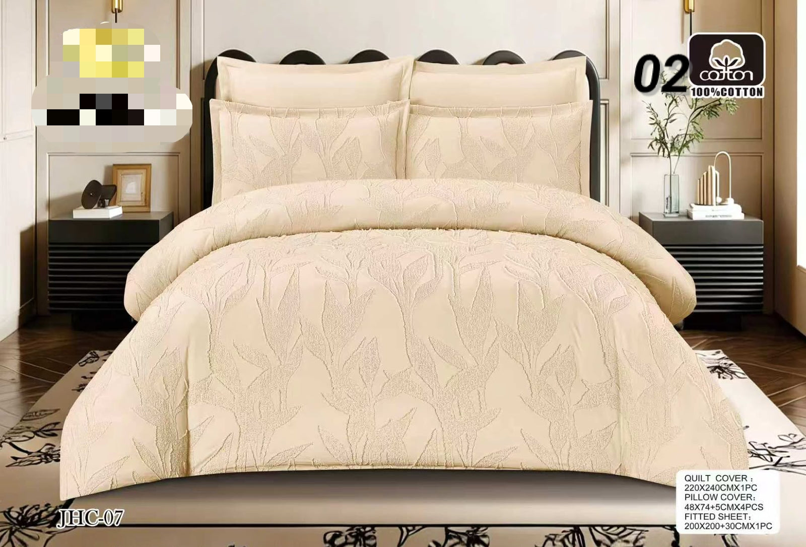 Premium Luxury Bed Sheet Set Ultra Soft & Breathable Bedding Design 17