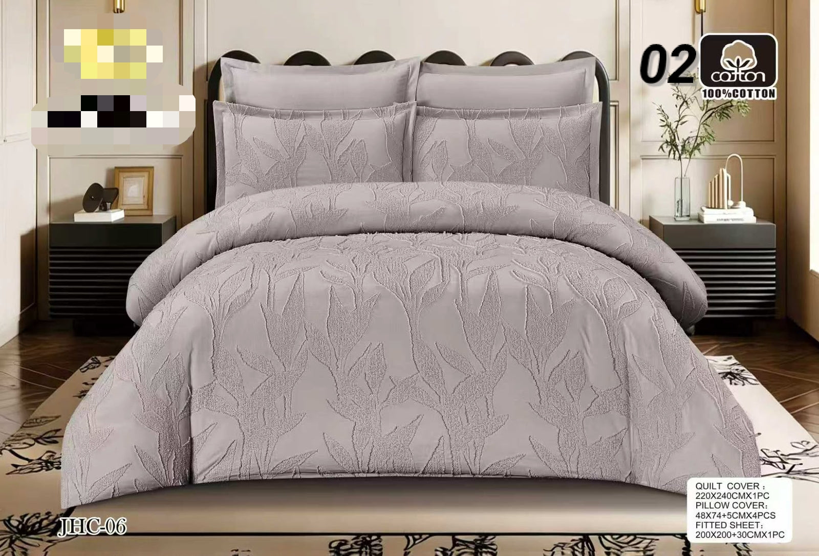Premium Luxury Bed Sheet Set Ultra Soft & Breathable Bedding Design 18