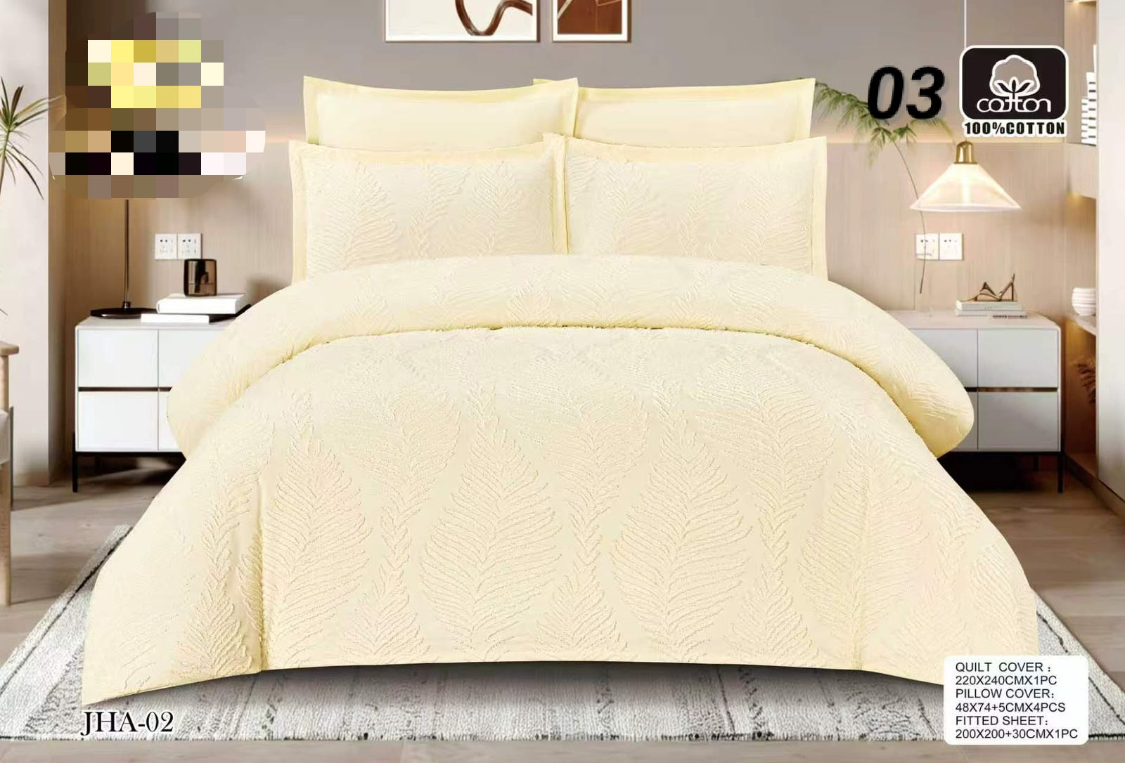 Premium Luxury Bed Sheet Set Ultra Soft & Breathable Bedding Design 4