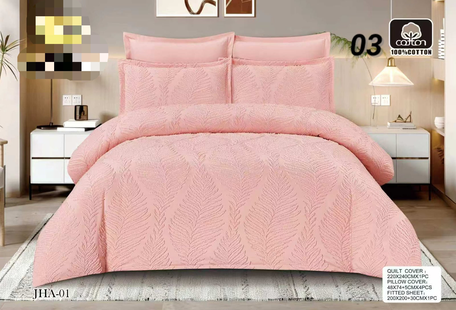 Premium Luxury Bed Sheet Set Ultra Soft & Breathable Bedding Design 3