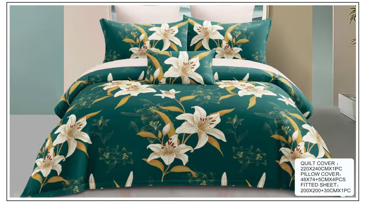 Premium King Size Bedsheet Set Design 20