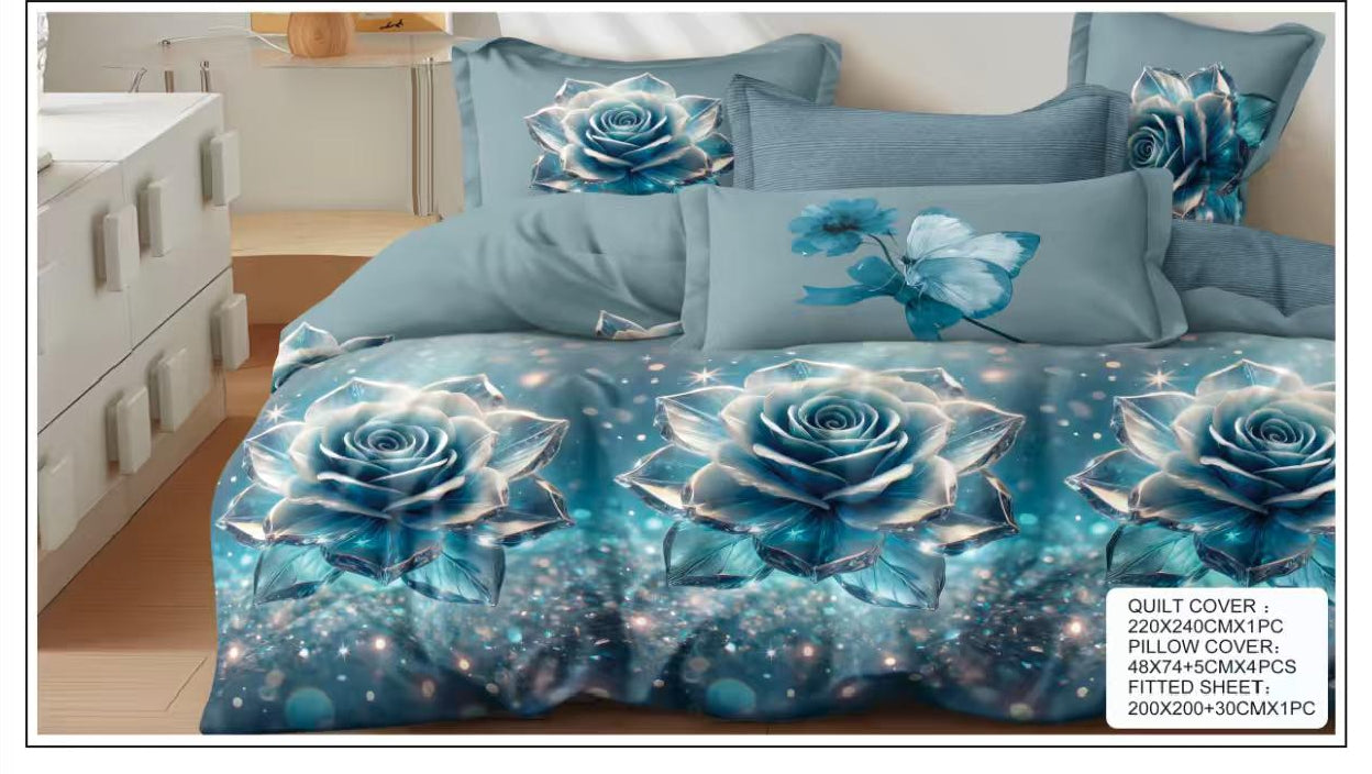 Premium King Size Bedsheet Set Design 43