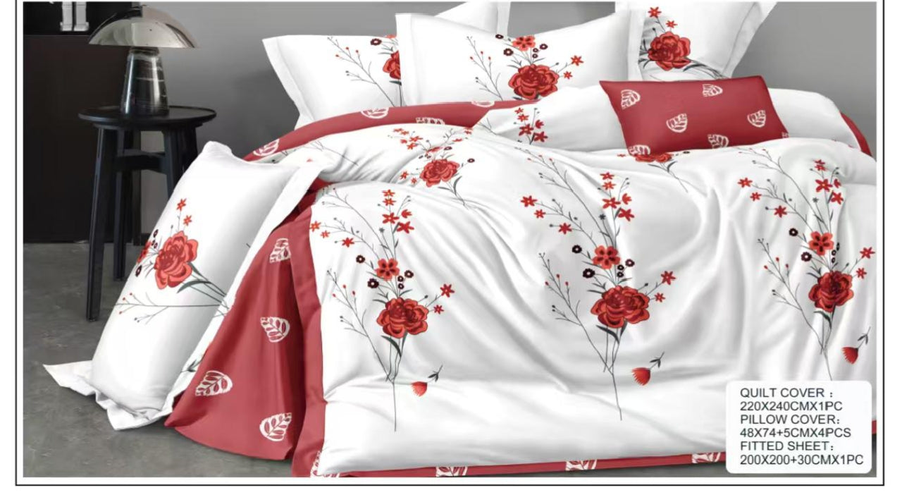 Premium King Size Bedsheet Set Design 9