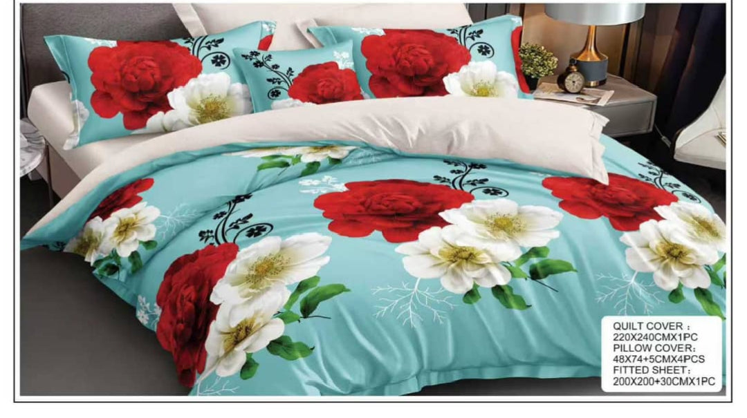 Premium King Size Bedsheet Set Design 3