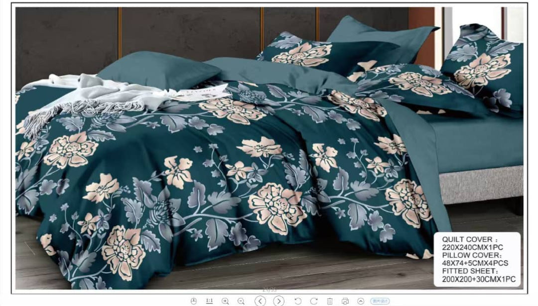 Premium King Size Bedsheet Set Design 32