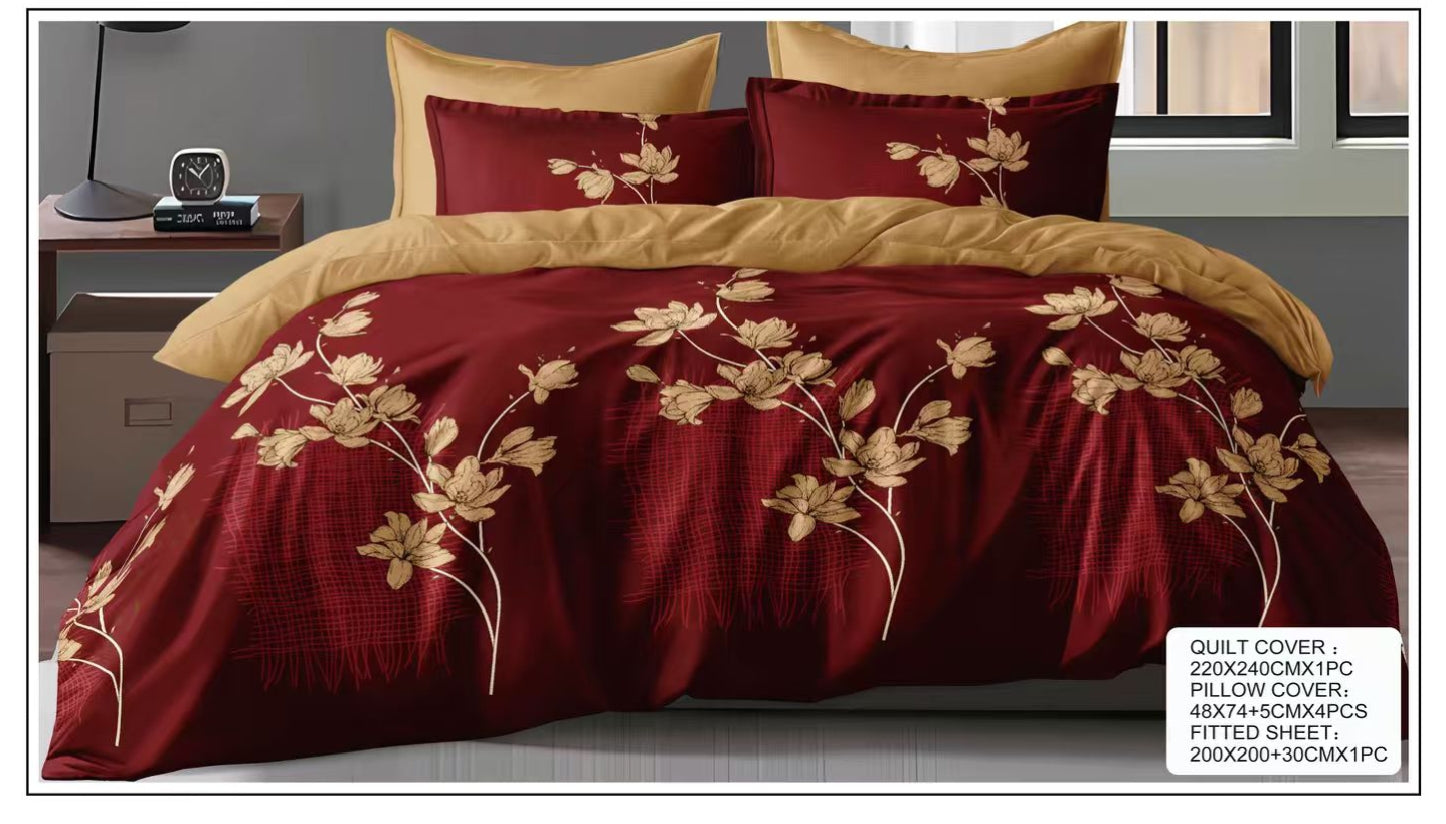 Premium King Size Bedsheet Set Design 34