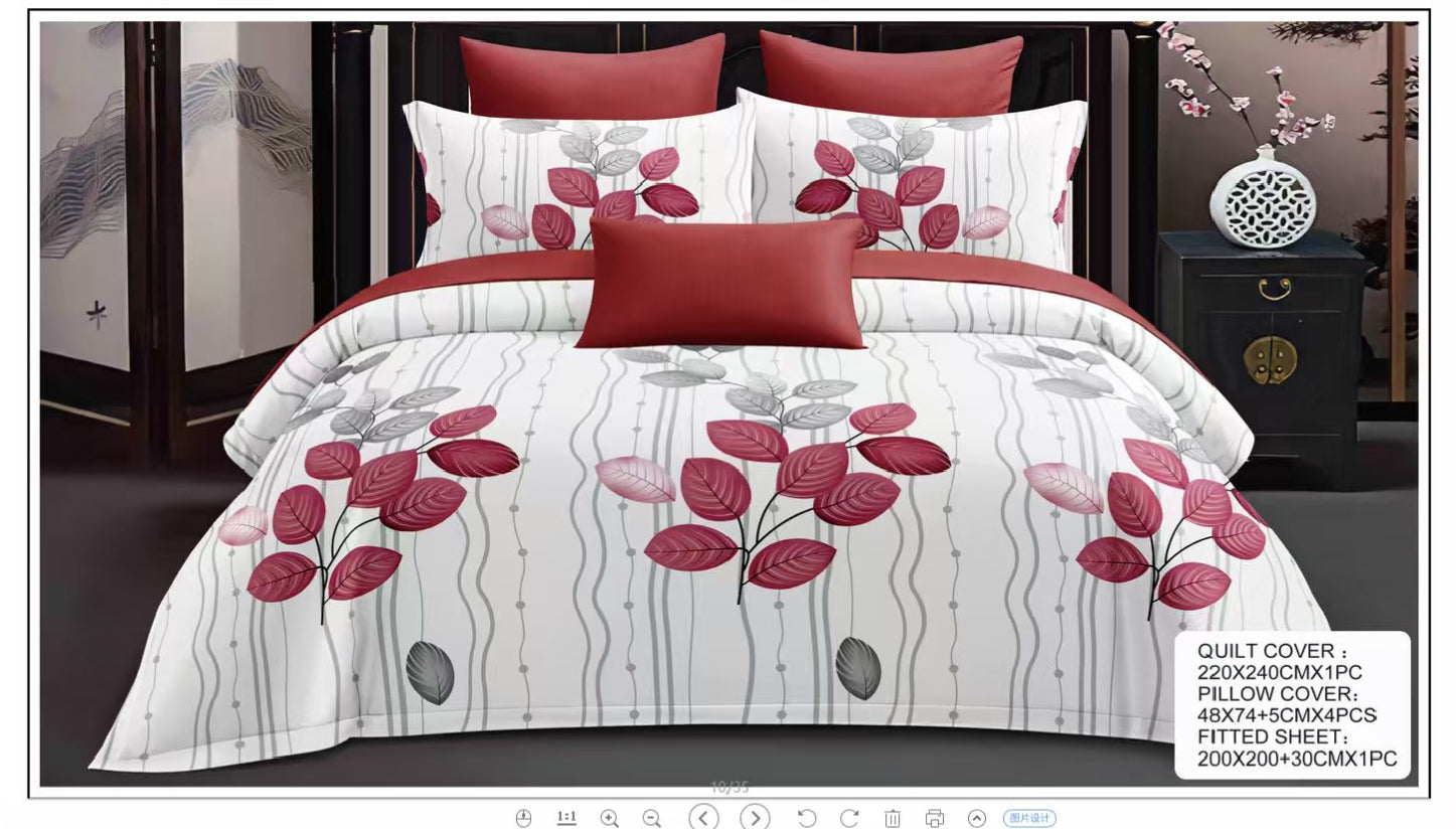 Premium King Size Bedsheet Set Design 8