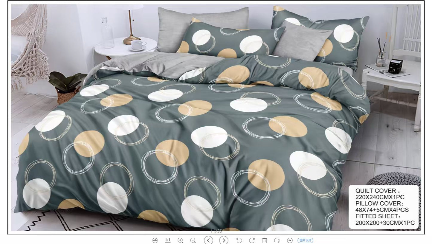 Premium King Size Bedsheet Set Design 50