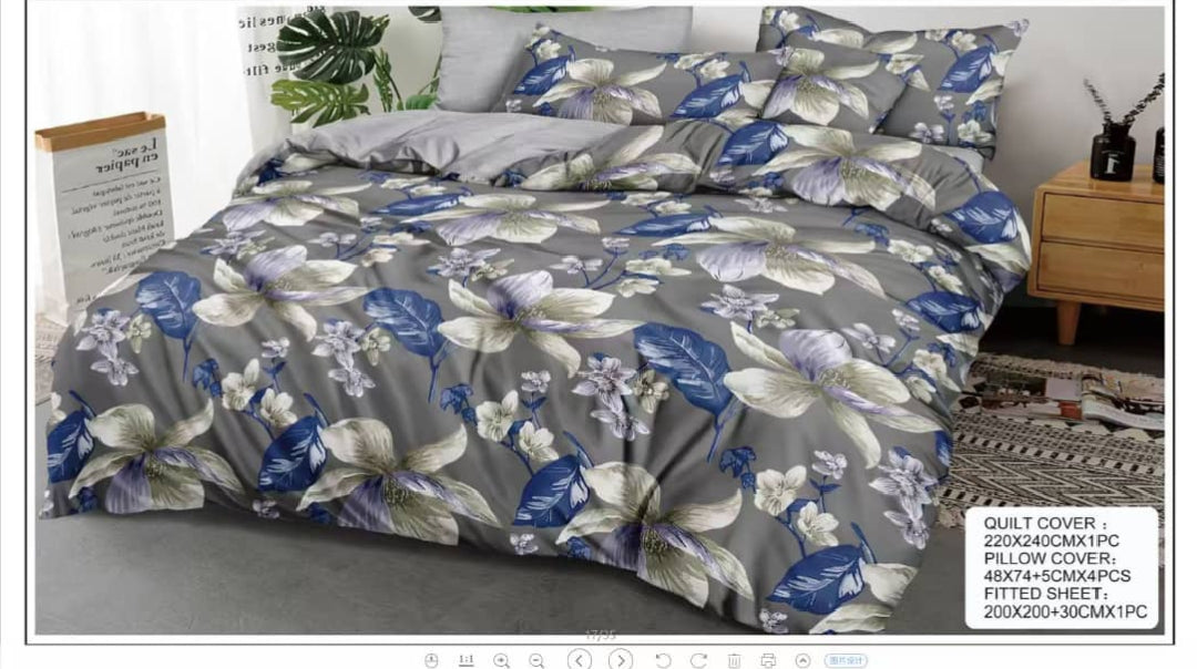 Premium King Size Bedsheet Set Design 15