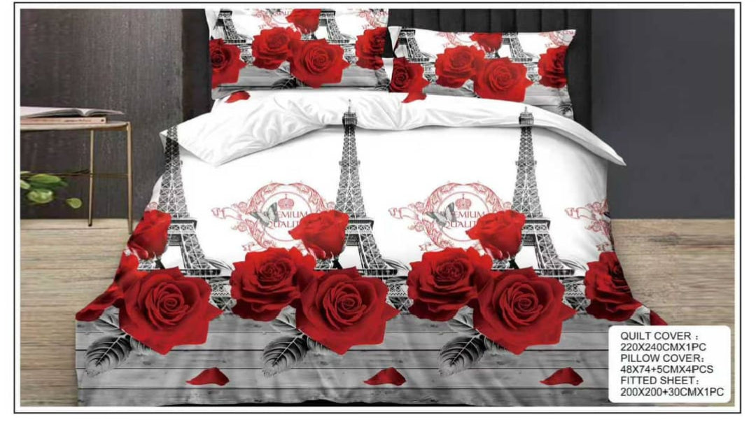 Premium King Size Bedsheet Set Design 48