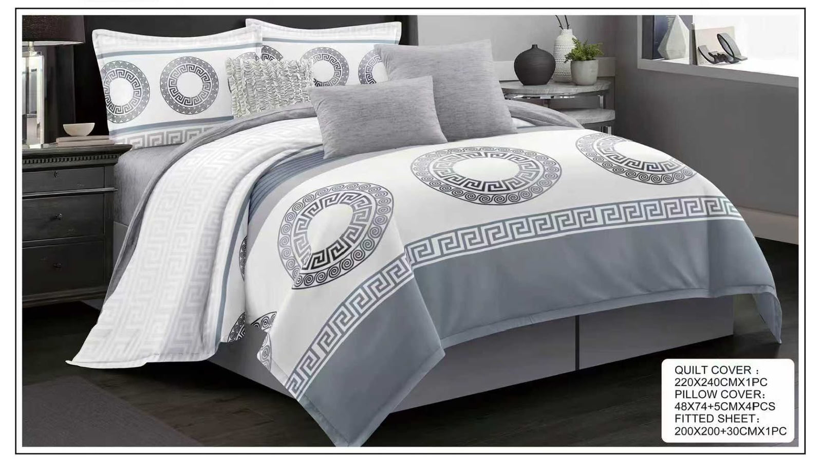 Premium King Size Bedsheet Set Design 35