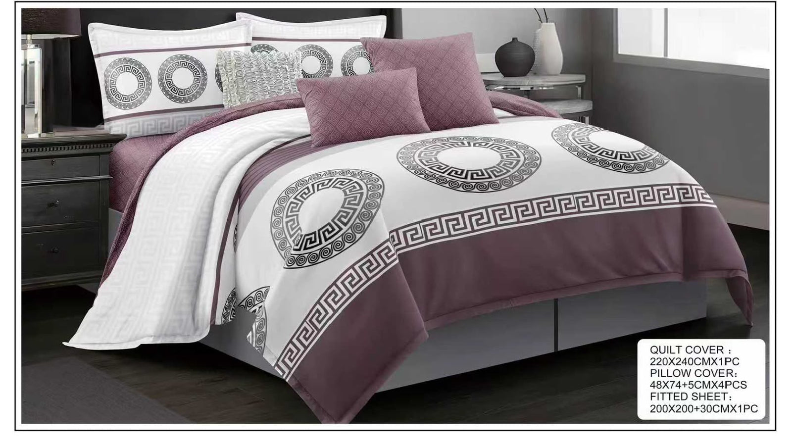 Premium King Size Bedsheet Set Design 13