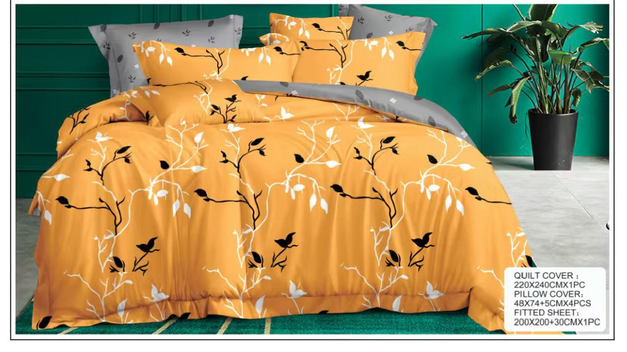 Premium King Size Bedsheet Set Design 3
