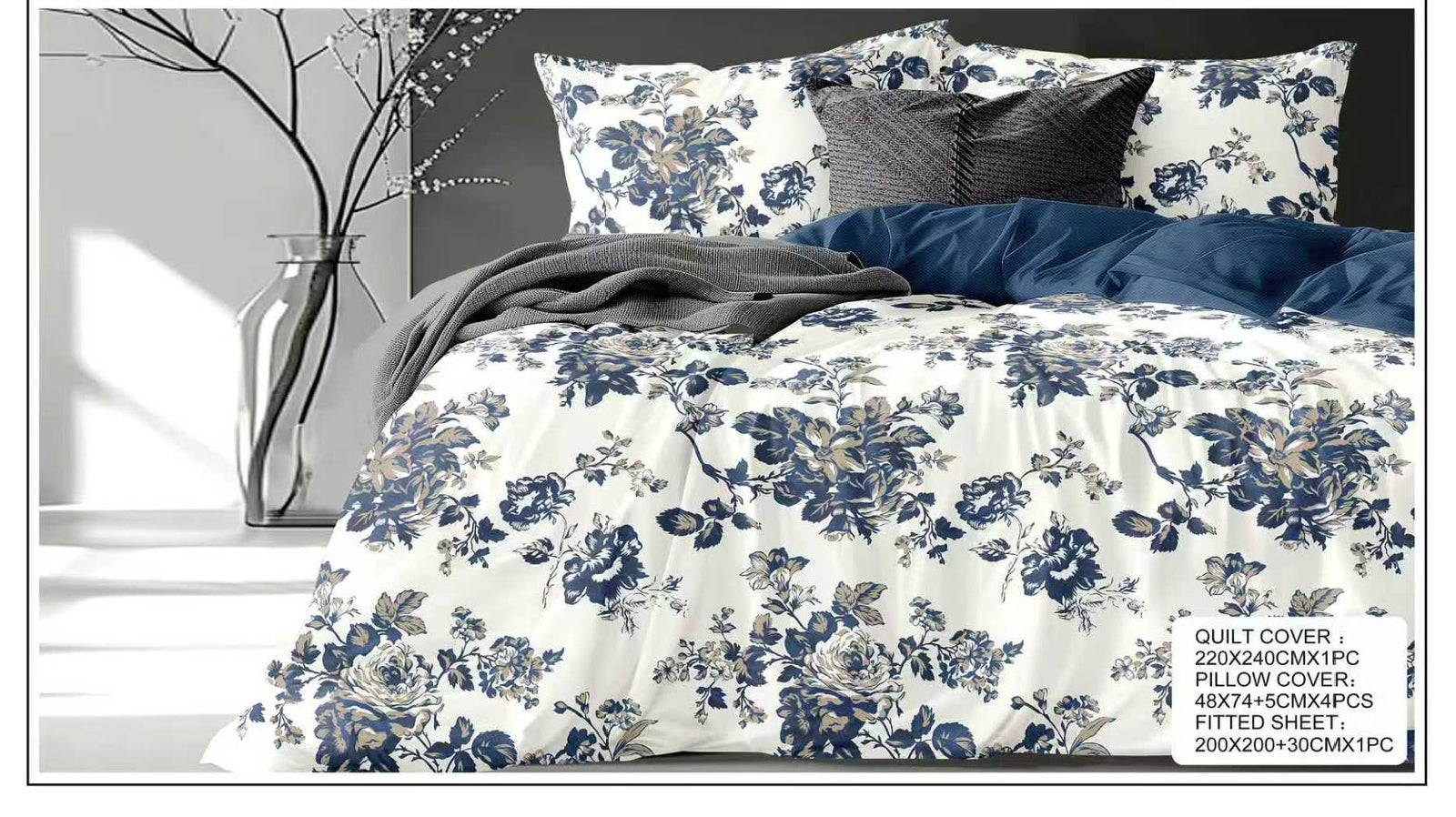 Premium King Size Bedsheet Set Design 30