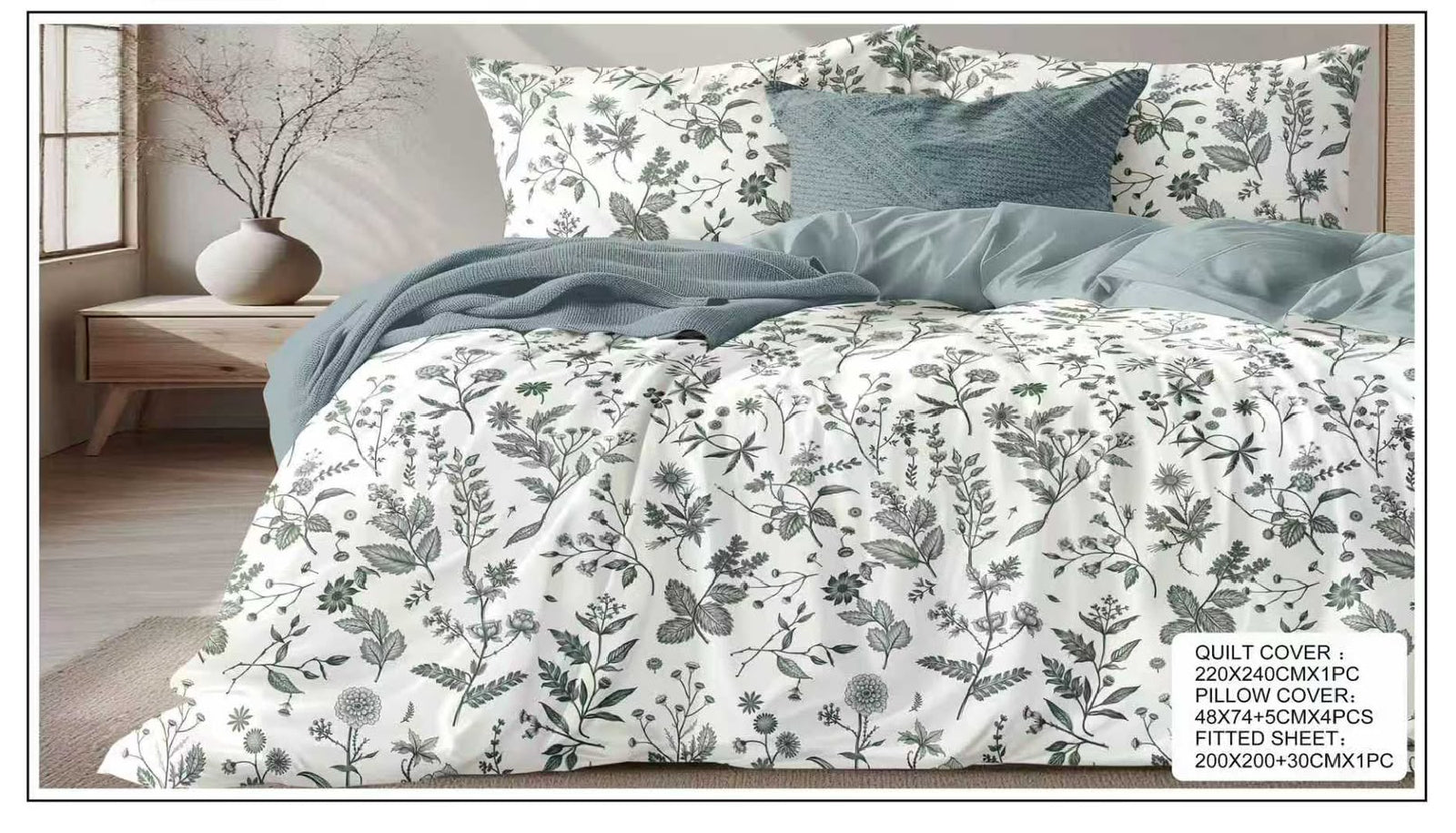 Premium King Size Bedsheet Set Design 31