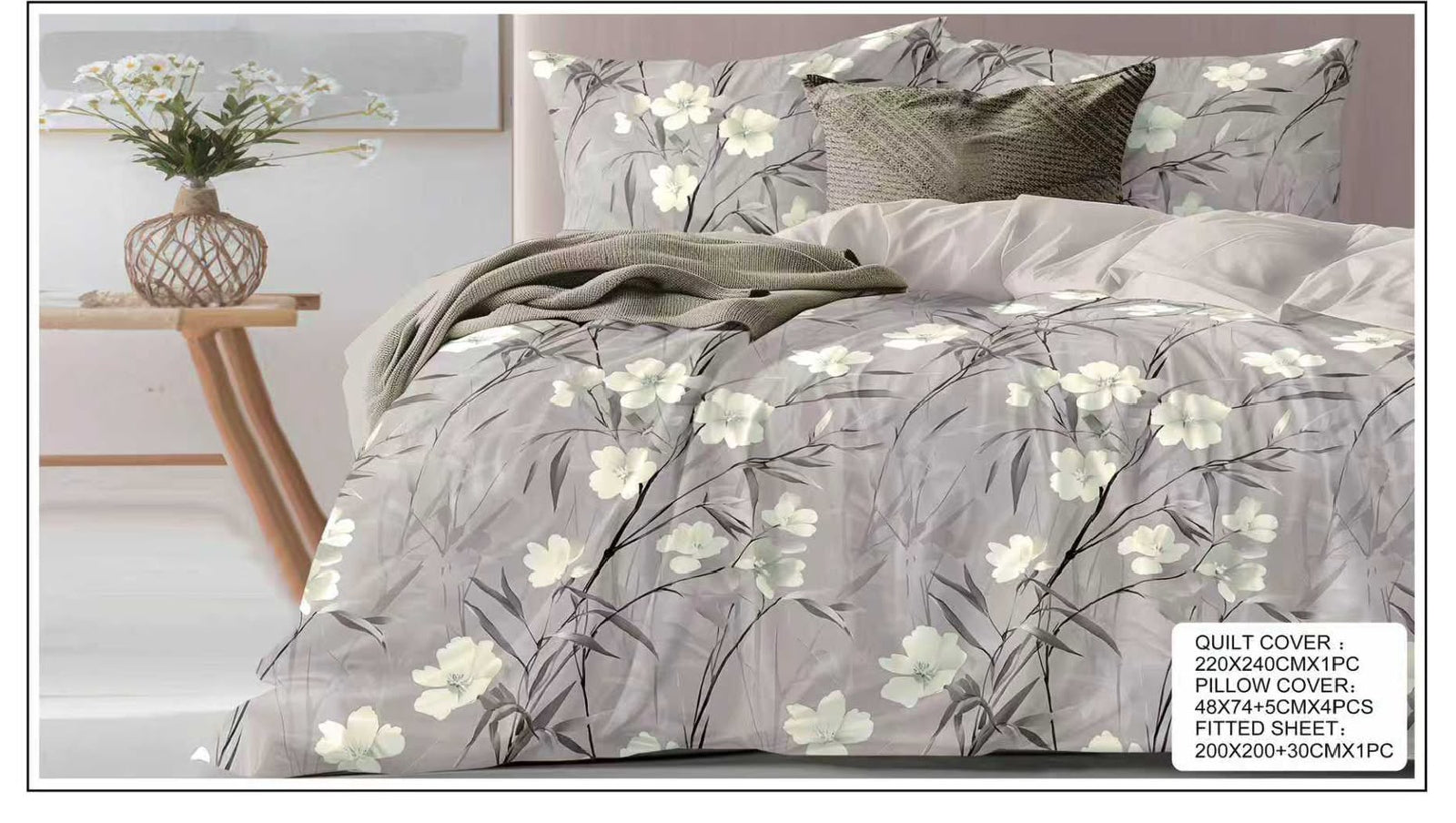 Premium King Size Bedsheet Set Design 29