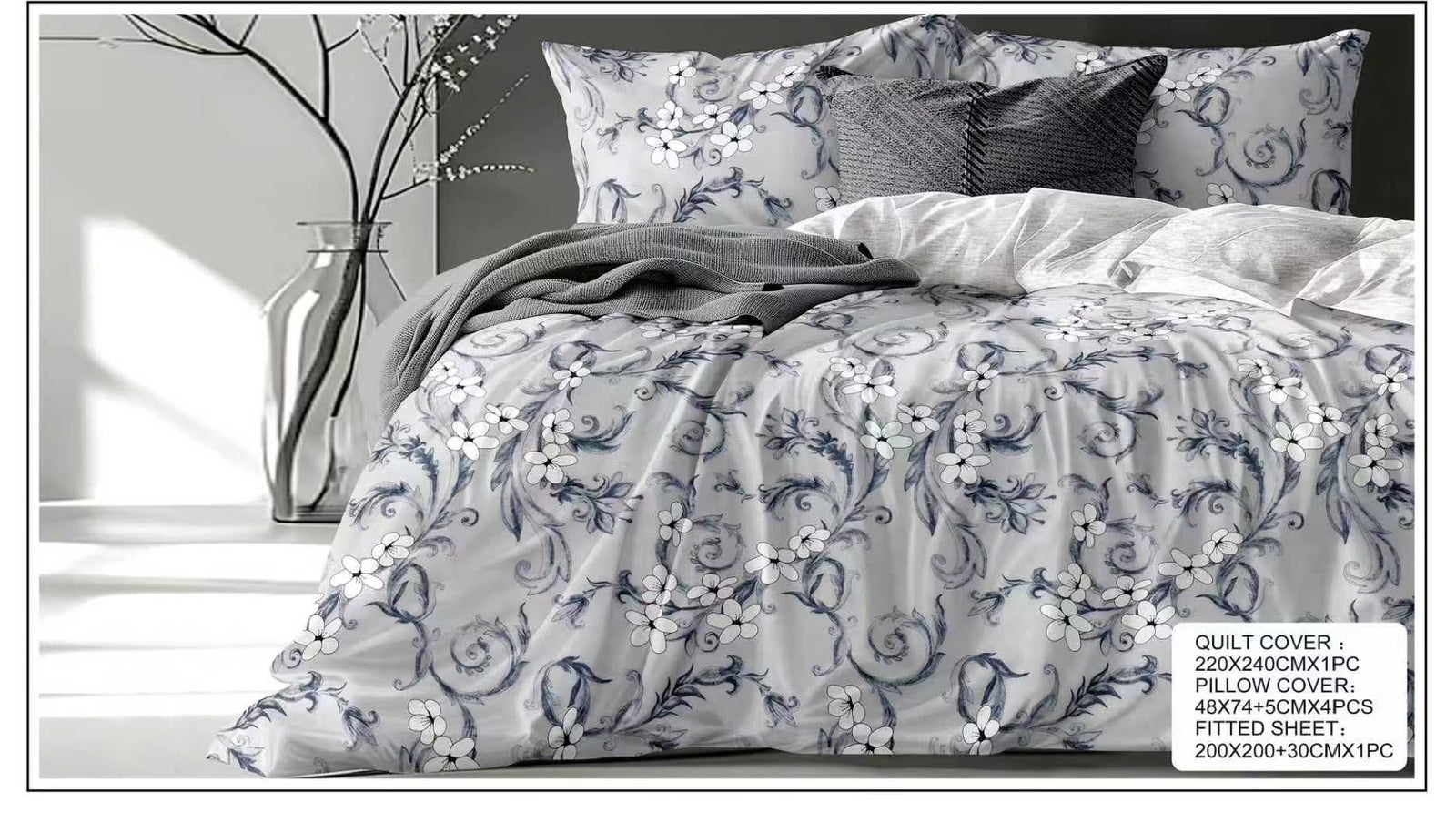 Premium King Size Bedsheet Set Design 28