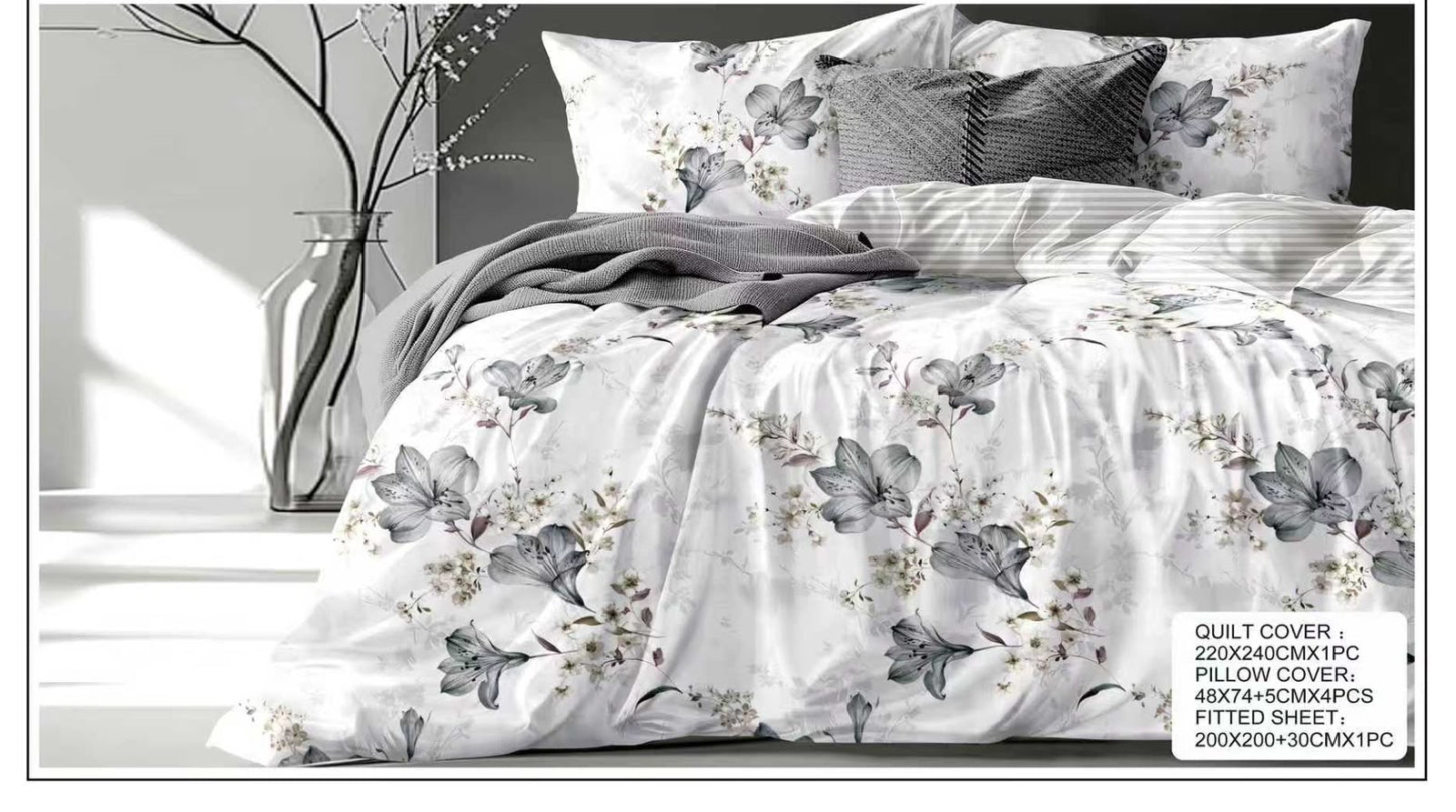 Premium King Size Bedsheet Set Design 23
