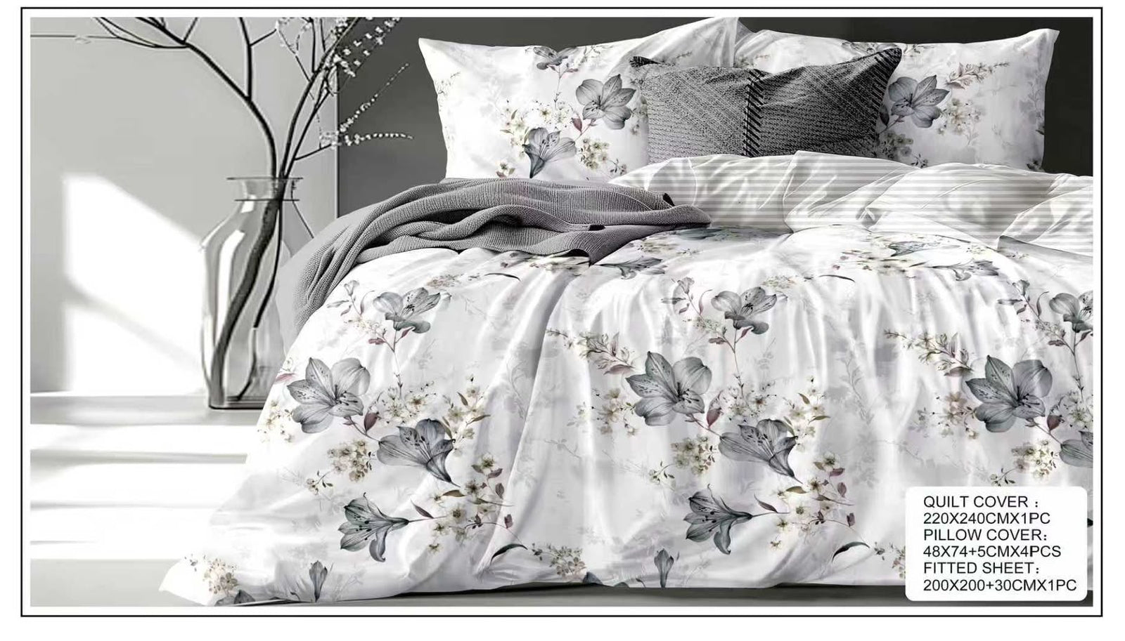 Premium King Size Bedsheet Set Design 27