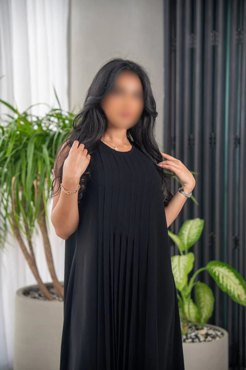 Black Crepe Dress