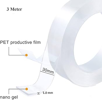 Daxingsheng Double-Sided Nano Mounting Tape - Reusable Washable Heavy Duty