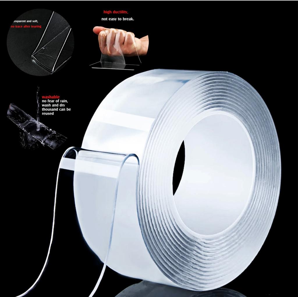 Daxingsheng Double-Sided Nano Mounting Tape - Reusable Washable Heavy Duty
