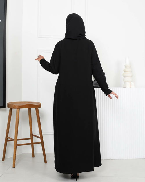 Black Crepe Abaya