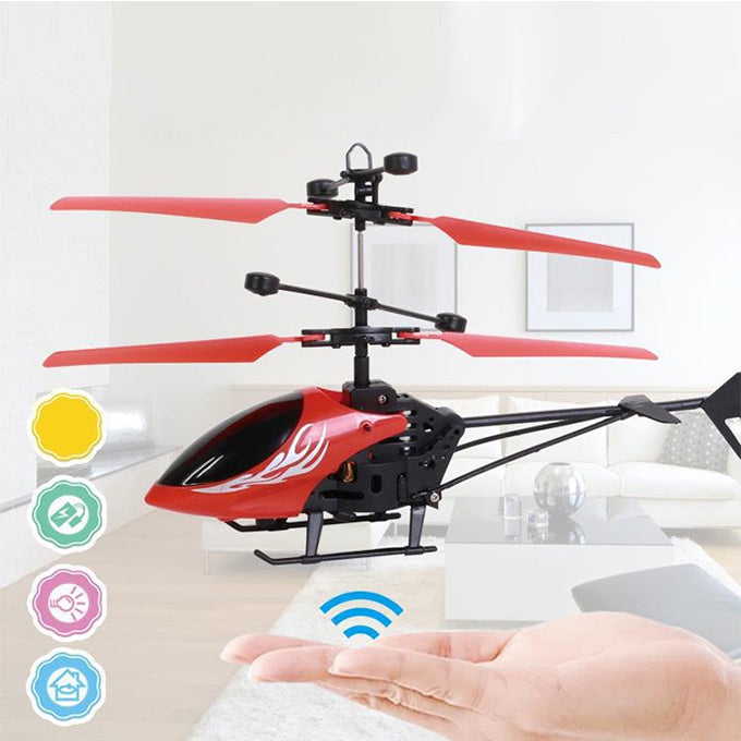 G6 Infrared Induction Remote Control Helicopter - Rechargeable Flying Toy with Lights for Kids & Teens