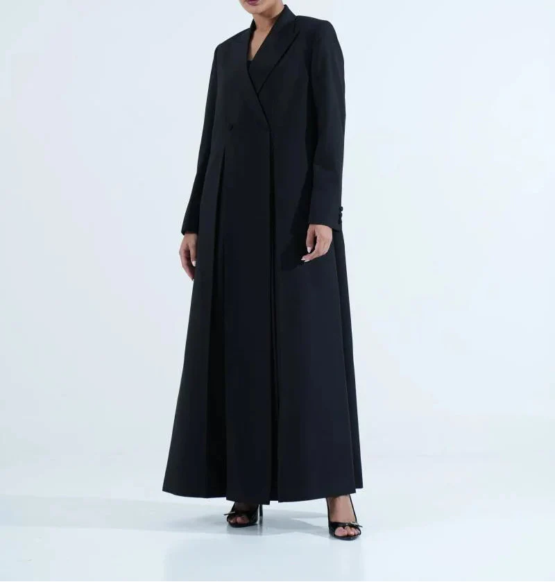 Classic Blazer Abaya with Double Vents