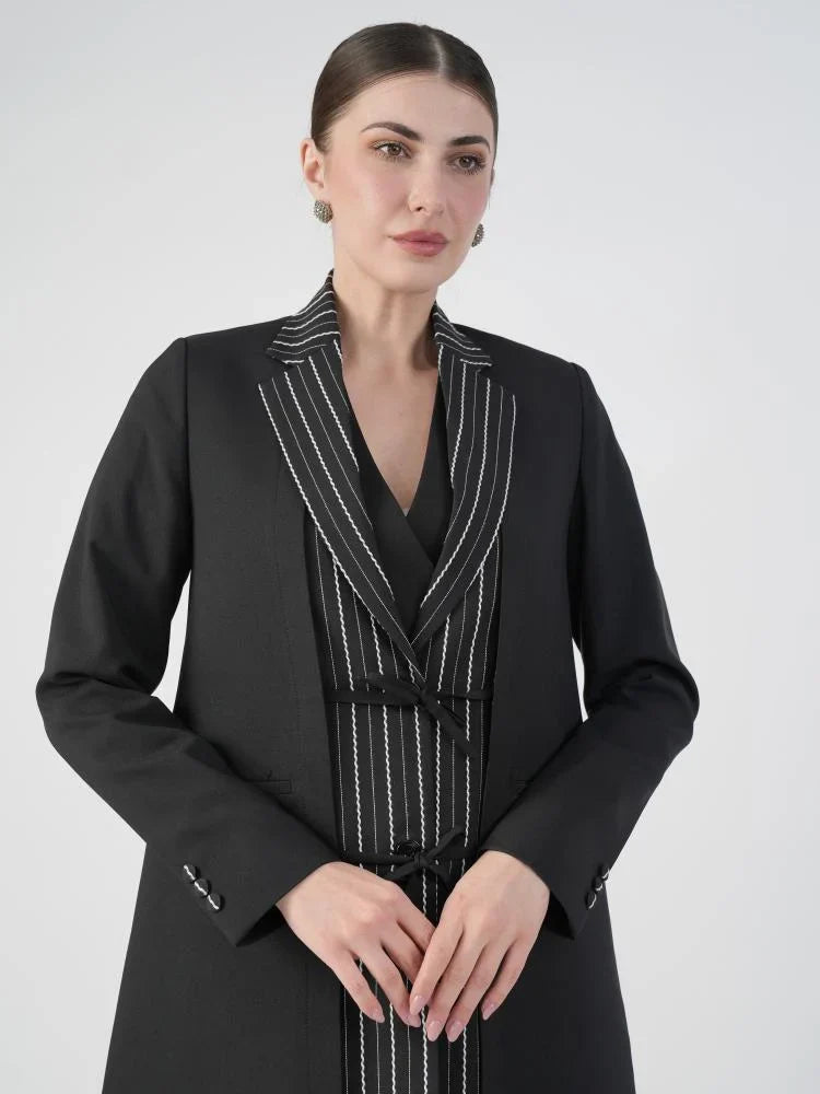 Wave blazer Abaya with Shaila
