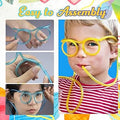 Party Time Silly Straws – Fun Wearable Eyeglasses Drinking Straw for Kids & Parties