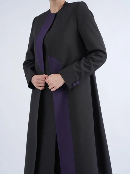 Black Blazer with Front Detailing