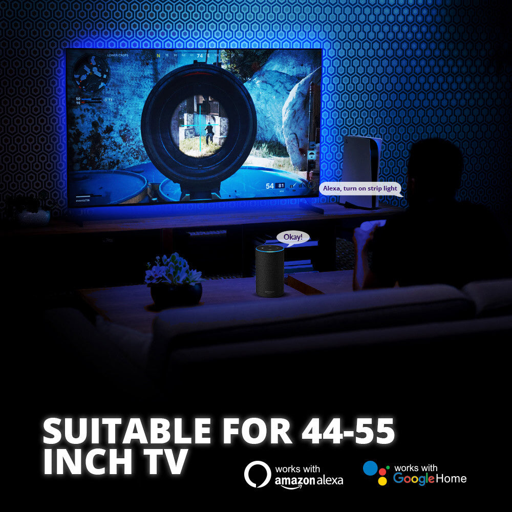 TV LED Strip Lights with Remote Control – 16 Colors USB Backlight for TV