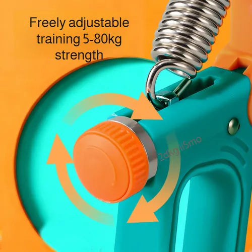 Adjustable Hand Grip Strengthener with Built-in Counter – 5kg to 80kg Resistance Level – Forearm & Hand Exerciser for Muscle Building & Recovery