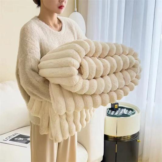 Solid Color 100*70cm Flannel Fleece Like Super Thick Sherpa Luxury sofa throw/blanked Coral Velvet Thick Winter Warm Blanket/sofa throw